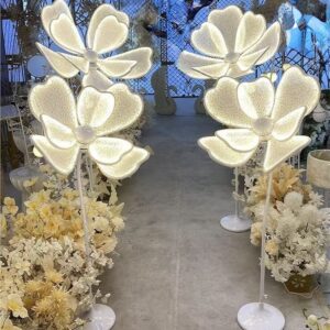 Led Flower stand 4pc