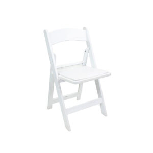 White Resin Folding chair