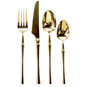 Gold Designer Cutlery,Set of 4